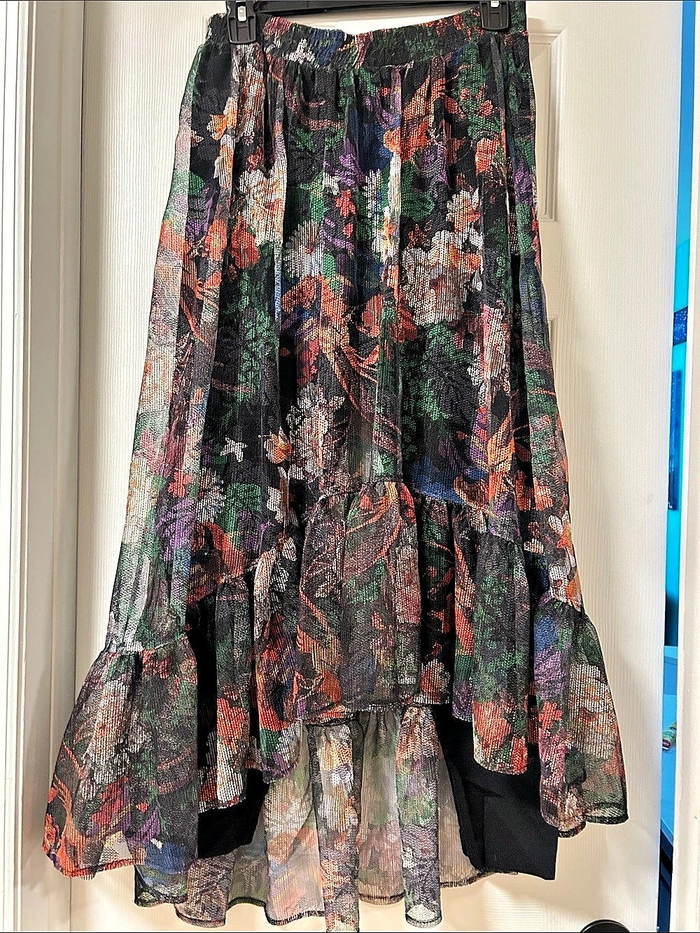 Anthropologie Maeve Floral Maxi Skirt Multicolor Size Medium Like New
